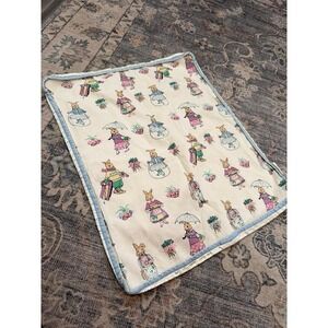 Vintage Beatrix Potter Bunny Rabbit Lovie Childs Blanket